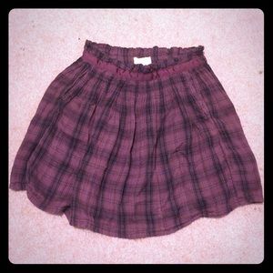 🍀2/$10 UO grunge plaid mini skirt